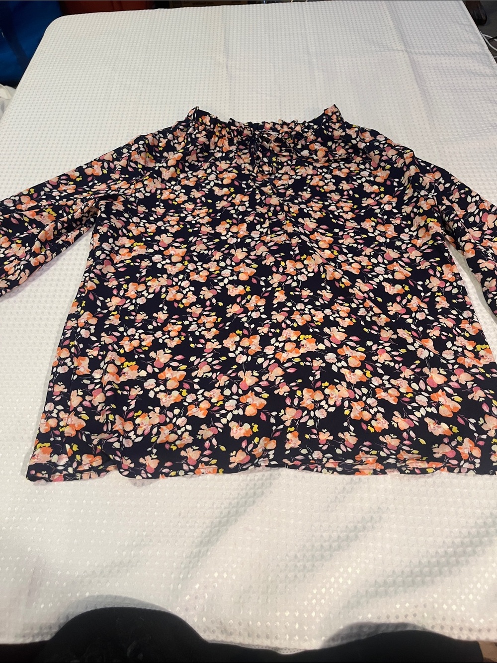 Counterparts Navy Floral Long-Sleeve Blouse